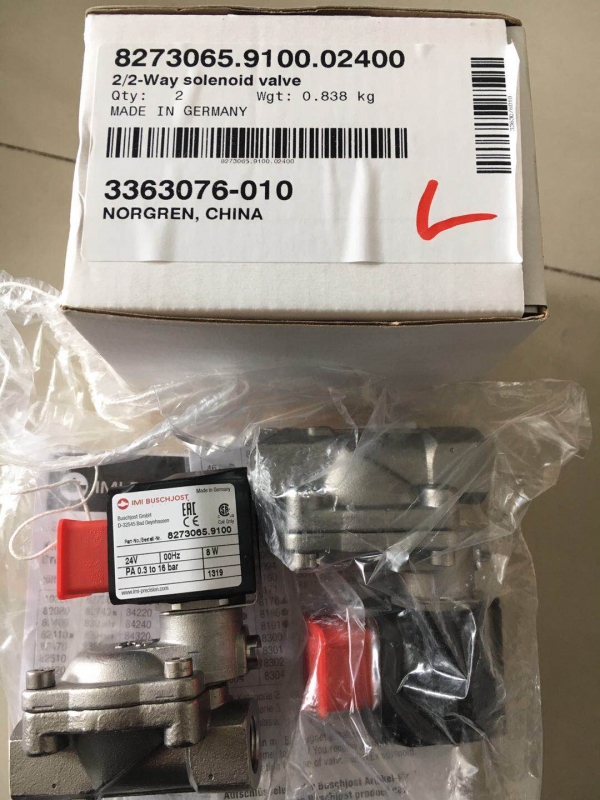 Buschjost二位二通电磁阀 82080系列