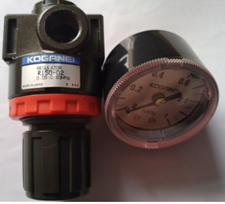 R150-02小金井调压阀，R系列带压力表